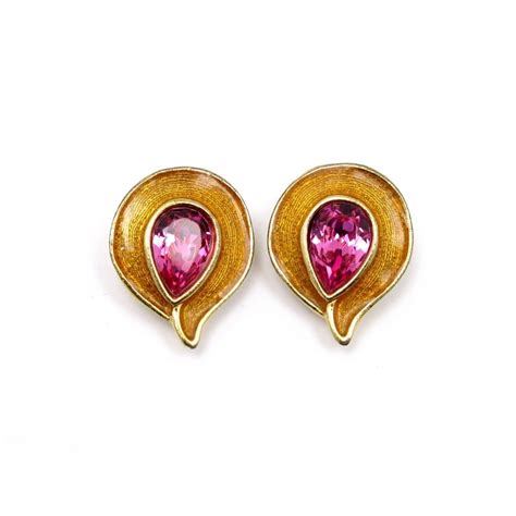 Yves Saint Laurent Boucles D'oreilles Vintage 